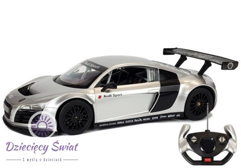 Auto R/C Audi R8 LMS Rastar 1:14 Srebrne na Pilota