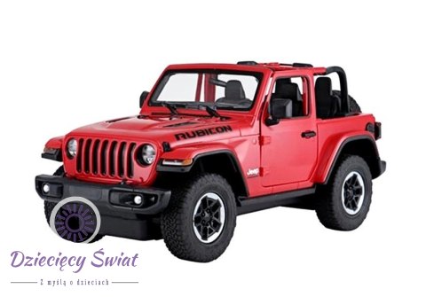 Auto R/C Jeep Wrangler Rubicon 1:14 Rastar Czerwony