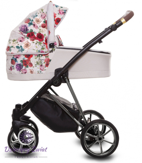 Musse Rose Light Rose 3w1 BabyActive wózekm dziecięcy w kwiaty