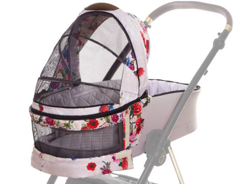 Musse Rose Light-Dark Rose 2w1 BabyActive wózekm dziecięcy w kwiaty