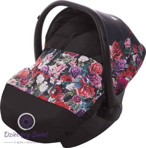 Musse Rose Dark Rose 3w1 BabyActive wózekm dziecięcy w kwiaty