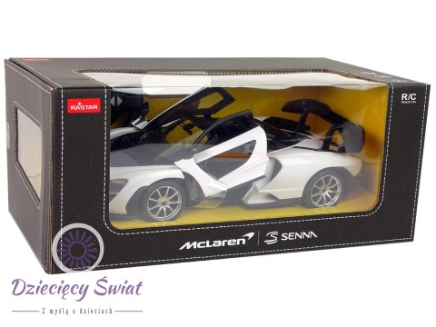 Auto R/C McLaren Senna Rastar 1:14 Biały Na Pilota