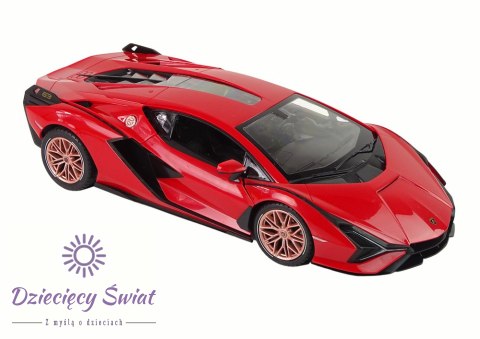 Auto R/C Lamborghini Sian FKP 37 Rastar 1:14 Czerwone Na Pilota