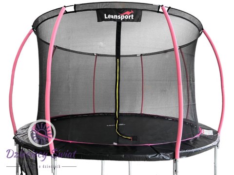 Trampolina LEAN Sport Max 10ft Czarno-Różowa