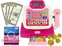Kasa Sklepowa Kalkulator Wózek Różowa Produkty Spożywcze