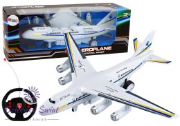 Samolot Pasażerski R/C Zdalnie Sterowany + Pilot Akumulator Kabel USB