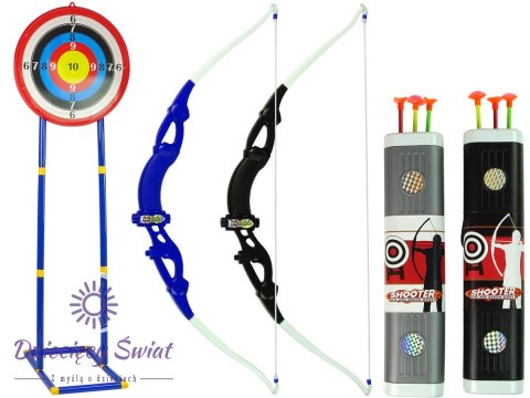 Zestaw Strzelecki Łuk Tarcza na Stojaku 134 cm Kołczan Pistolety