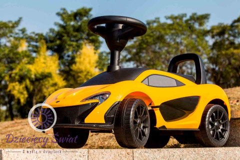 Jeździk pchacz chodzik dla dziecka McLaren P1 - żółty