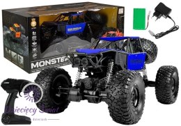 Auto Zdalnie Sterowane Monster Truck na resorach Niebieski