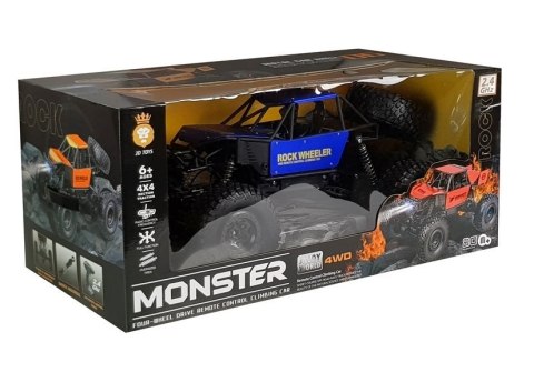 Auto Zdalnie Sterowane Monster Truck na resorach Niebieski