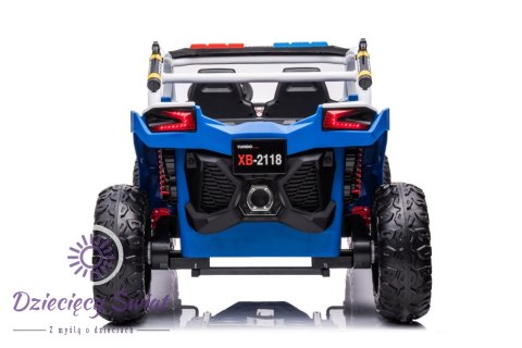 Auto na Akumulator Buggy XB-2118 Policyjne Niebieskie 4x4