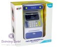 Bankomat Skarbonka Czujnik Rozpoznawania Twarzy PIN Oszczędzanie Niebieski