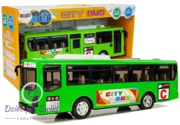 Muzyczny Autobus z Napędem Frykcyjnym i światłami Zielony