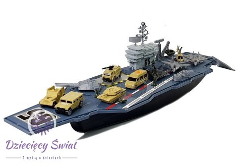 Statek Lotniskowiec Wojskowy z Pojazdami 86cm