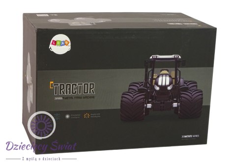 Traktor Zdalnie Sterowany R/C Czarny 2,4G Metal