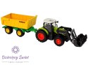 Zestaw Traktor Maszyny Rolnicze Naczepa Światło Dźwięk 6 Elem