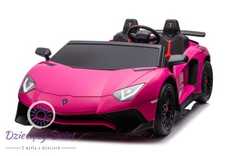 Auto Na Akumulator Lamborghini XXL A8803 Różowe 24V