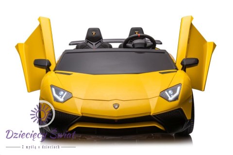 Auto Na Akumulator Lamborghini XXL A8803 Żółte 24V