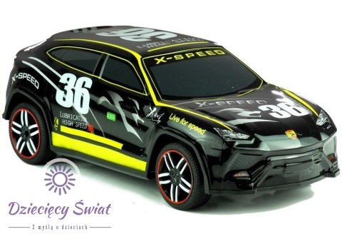 Auto Zdalnie Sterowane Sportowe Pilot R/C Czarne