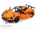 Klocki Konstrukcyjne Auto Sportowe Porsche Pomarańczowe 421 Elementów R/C CADA