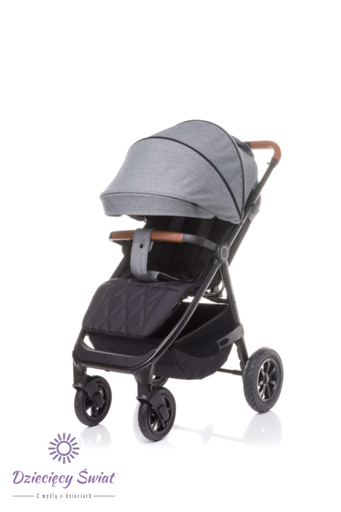 STINGER AIR Grey 4baby wózek spacerowy do 22kg na pompowanych kołach