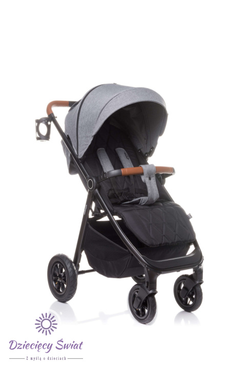 STINGER AIR Grey 4baby wózek spacerowy do 22kg na pompowanych kołach