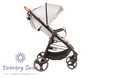 STINGER XXIV MELANGE LIGHT GREY 4BABY Wózek spacerowy do 22kg