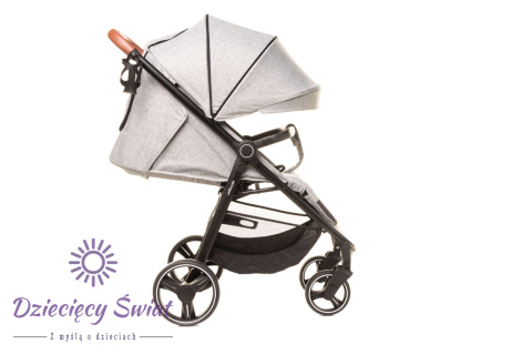 STINGER XXIV MELANGE LIGHT GREY 4BABY Wózek spacerowy do 22kg