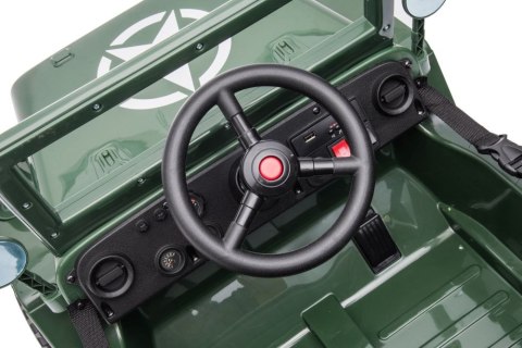 Auto Na Akumulator JH-103 Wojskowa Zieleń 4x4