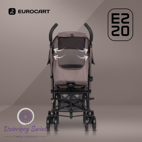 EZZO 2023 Euro-Cart Taupe wózek spacerowy typu parasolka