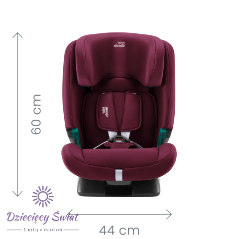 Evolvafix Midnight Grey Britax Romer i-sizie 9-22 kg (76-150cm) bezpieczny fotelik samochodowy