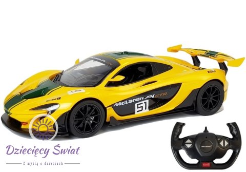 Auto R/C McLaren P1 GTR Rastar 1:14 Żółte na pilota