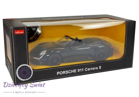 Auto R/C Porsche 911 Carrera S Rastar 1:12 Czarne