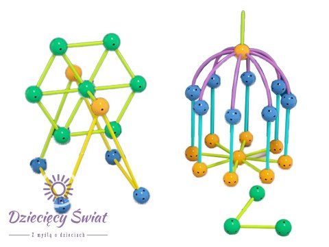 Zestaw Klocków 3D Konstrukcyjne Geometric 142el.