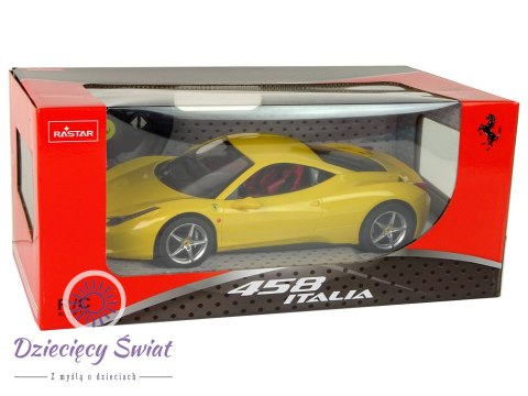 Auto R/C Ferrari Italia Rastar 1:14 Żółte