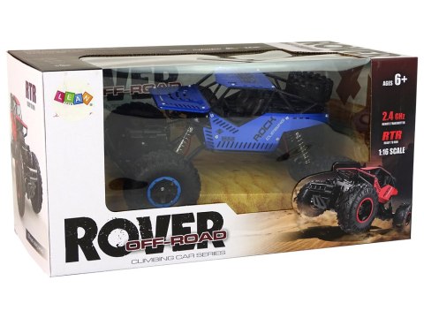 Auto RC Zdalnie Sterowane 1:16 Czarne Niebieskie