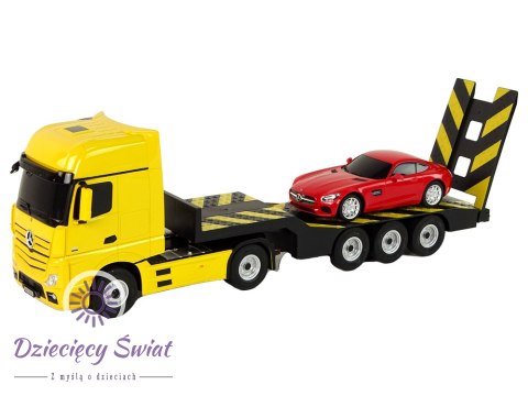 Laweta Autko R/C Mercedes-Benz 1:26 Żółte Czerwone