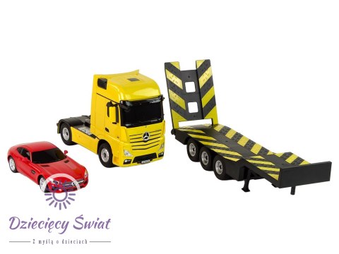 Laweta Autko R/C Mercedes-Benz 1:26 Żółte Czerwone