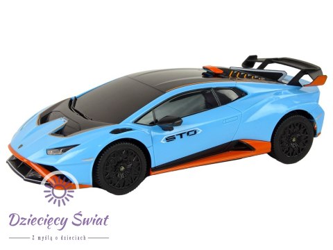 Auto R/C Lamborghini Huracan 1:24 Rastar Niebieskie