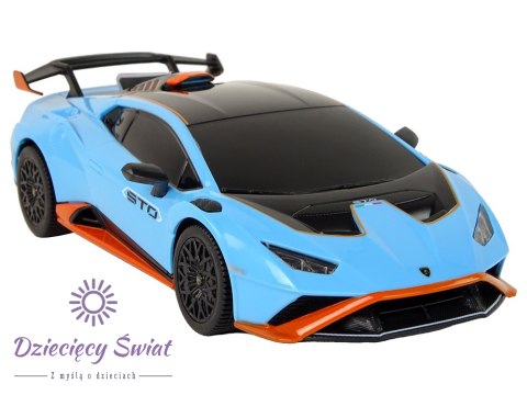 Auto R/C Lamborghini Huracan 1:24 Rastar Niebieskie