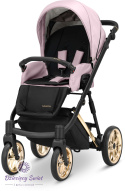 Ivento Premium 2w1 Eco Pink Metalic Kunert wózek dziecięcy o nowoczesnym design