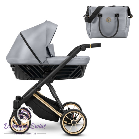 Ivento Premium Kunert Eco Grey Metalic wózek 3w1