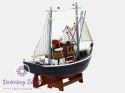 Statek Model Kolekcjonerski Drewniany Granatowy