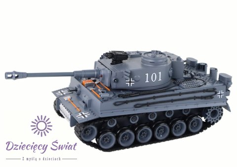 Czołg RC Zdalnie Sterowany Pojazd Wojskowy 1:18 Tiger 101 Pilot