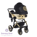 Hand Craft Junama 2w1 kolor Black + Gold nowoczesny wózek dziecięcy