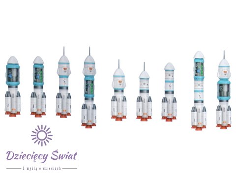 Misja Kosmiczna Zestaw Kosmiczny Rakieta Kosmonauta Kosmos 20 ele.