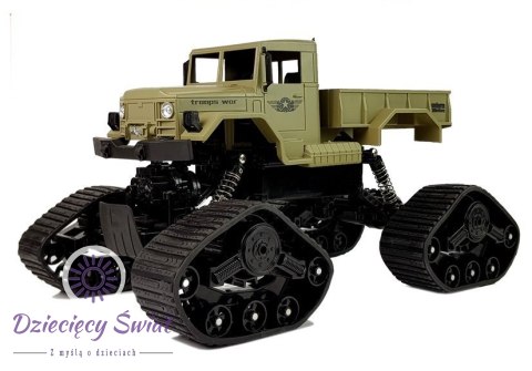 Auto Pickup Terenowe 1:12 Zdalnie Sterowany R/C Gąsienice Żółte