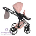Hand Craft Glitter V3 Junama 3w1 Pink prestiżowy wózek dziecięcy