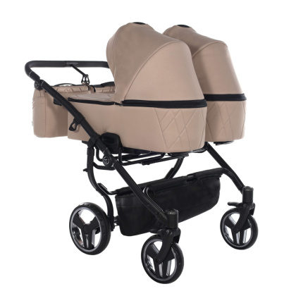 Junama DUO V3 2.0 78cm Beige wózek bliźniaczy 2w1, 3w1 / rok po roku