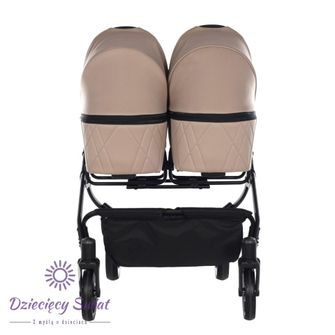 Junama DUO V3 2.0 78cm Beige wózek bliźniaczy 2w1, 3w1 / rok po roku